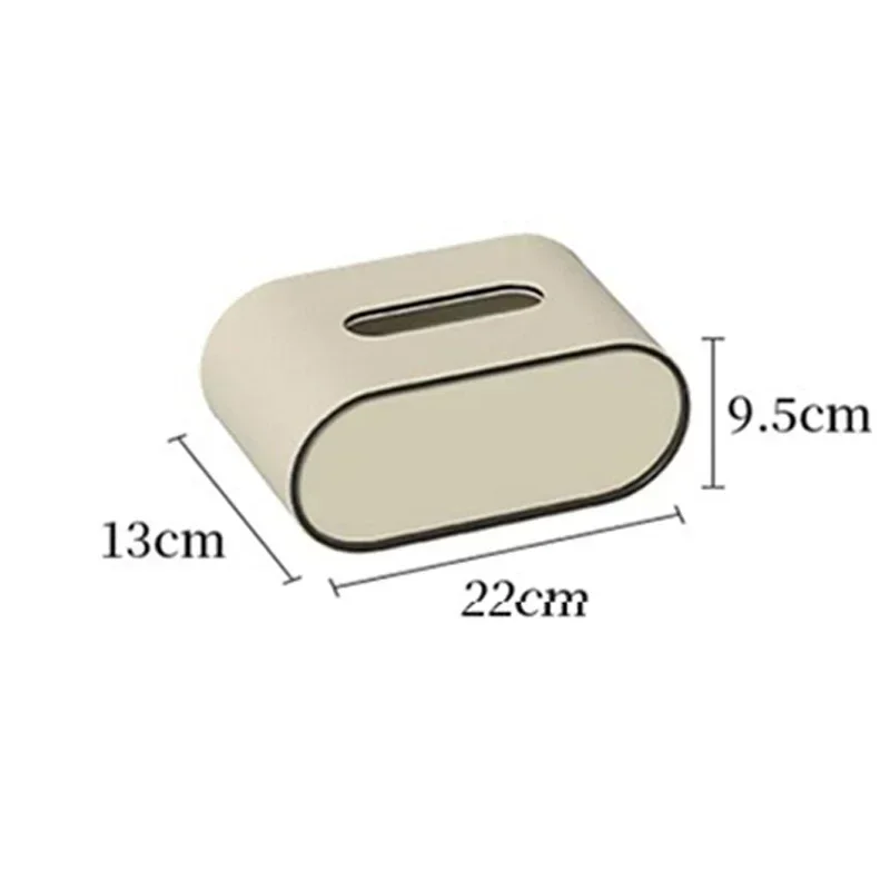 Luxurious Oval Leather Tissue Box for Living Room or Bedroom Decor