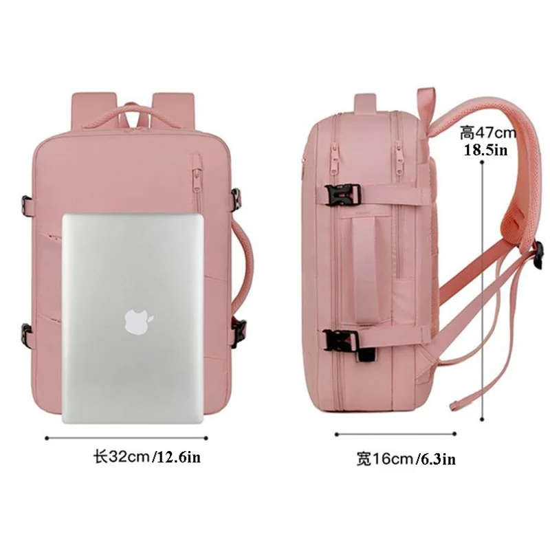 Academy Bag Airplane Travel Backpack Cabin Woman Rayanair 40x20x25 Business Laptop  Nylon Traveling University USB Charging 2