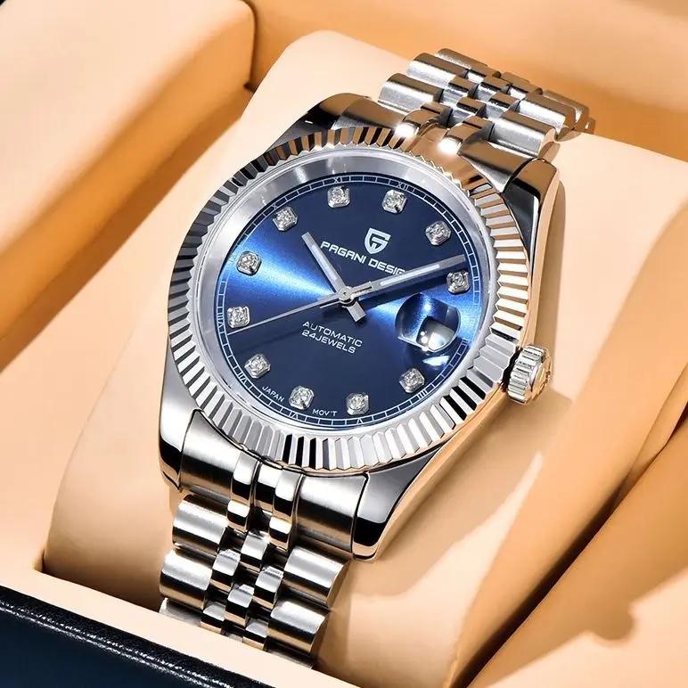 Mechanical Watch Business Watch Link New PAGANI DESIGN PD-1645 V3 Men Mechanical Watches Business Sapphire Glass Automatic Watch 10bar Waterproof Watch for Men