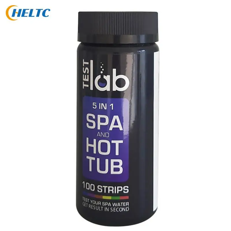 50/100/150PCS 5In1 Swimming Pool PH Test Paper Residual Chlorine PH Value Alkalinity Hardness Test Strip Pool Cleaner Accessorie