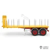 LESU 40ft 20ft Semi Metal Trailer 3 Axles for 1/14 Scale RC Tractor Truck Remote Control Electric Car DIY Model with Lights Toy 6