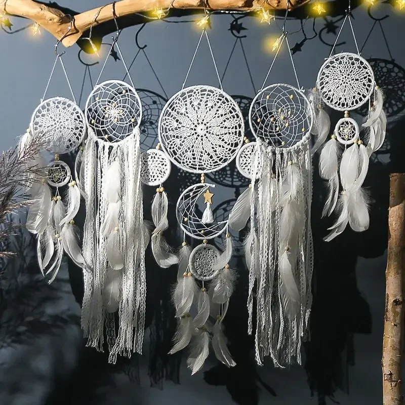 5pcs/set Dream Catchers Boho Home Decor Macrame Dream Catchers