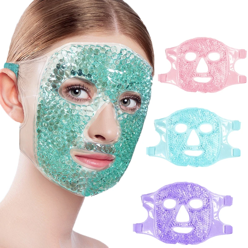 Nova máscara de gel frio e quente de pelúcia pvc compressa fria