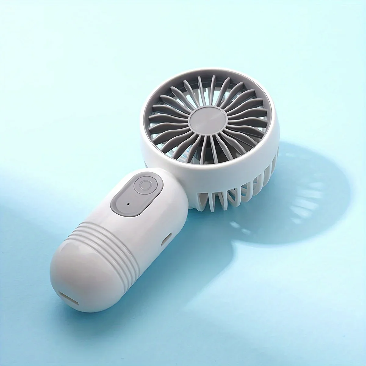 Portable Fan Mini Fan Hand Fan 1pc-USB Rechargeable Mini Portable Fan With Lightweight Handheld Fan Perfect For Office Outdoor Travel And Camping