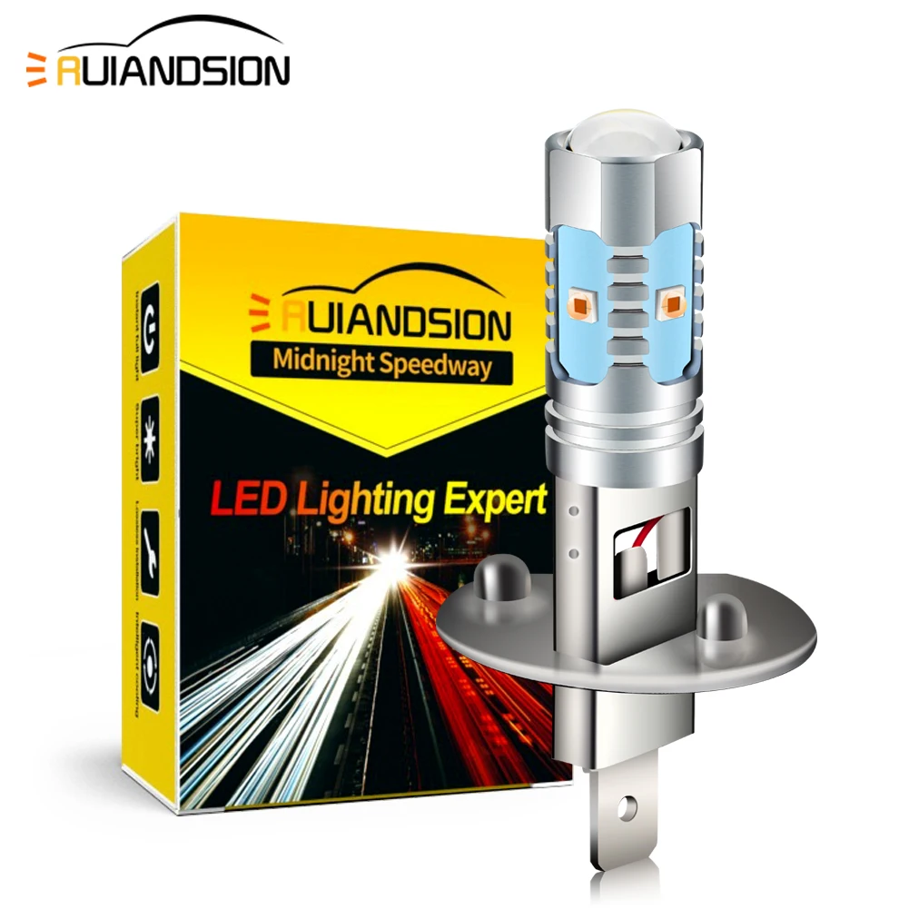 H1 LED 플래시 스트로브 안개등 전구 30W 12-24V 범용 자동차 트럭 호박색 360도 발광 안개등 DRL 헤드라이트 전조등 2개