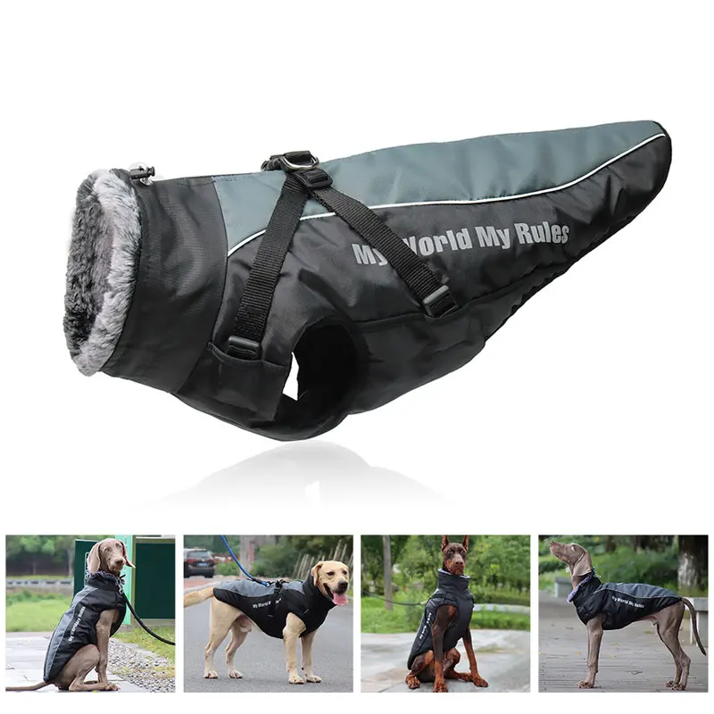 ClothesForLargeDogsWinterWarmBigDogClothesWaterproof