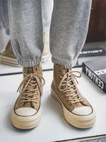 54996-783c59.jpg Men High Top Canvas Sneakers Casual Streetwear Skate Shoes
