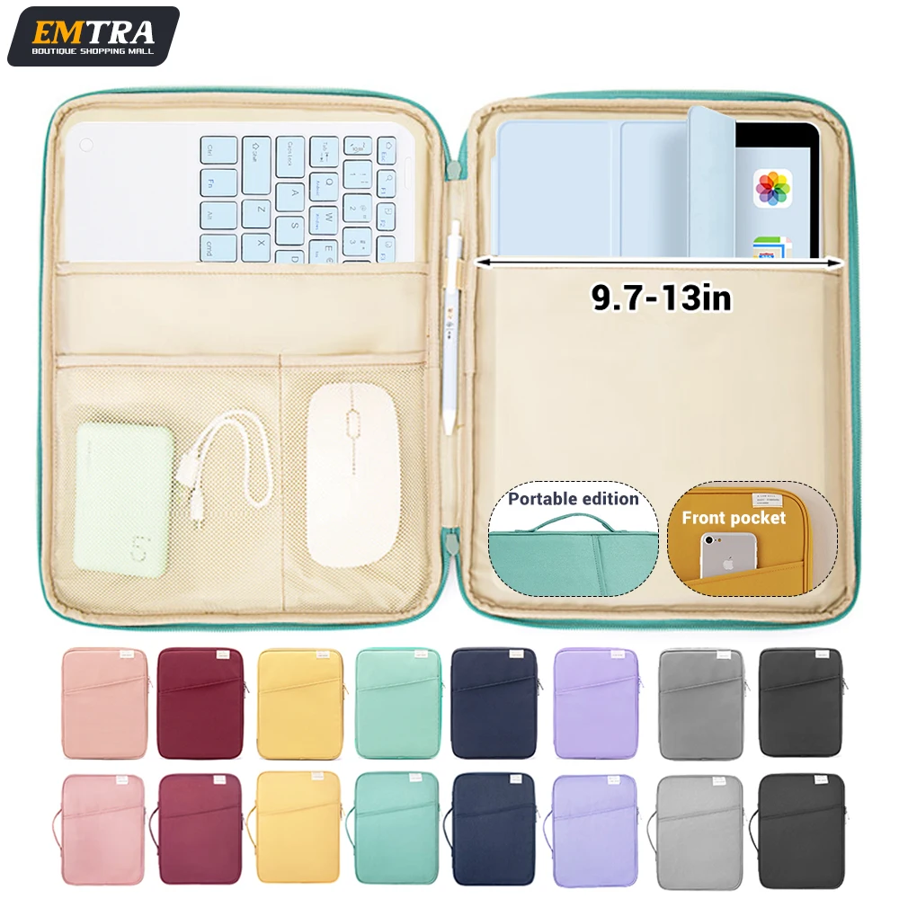 Bolsa para Tablet Case 911 Polegada para Ipad Air Pro 11 Mini Ipad Case para Xiaomi Samsung Huawei Lenovo à Prova de Choque Bolsas
