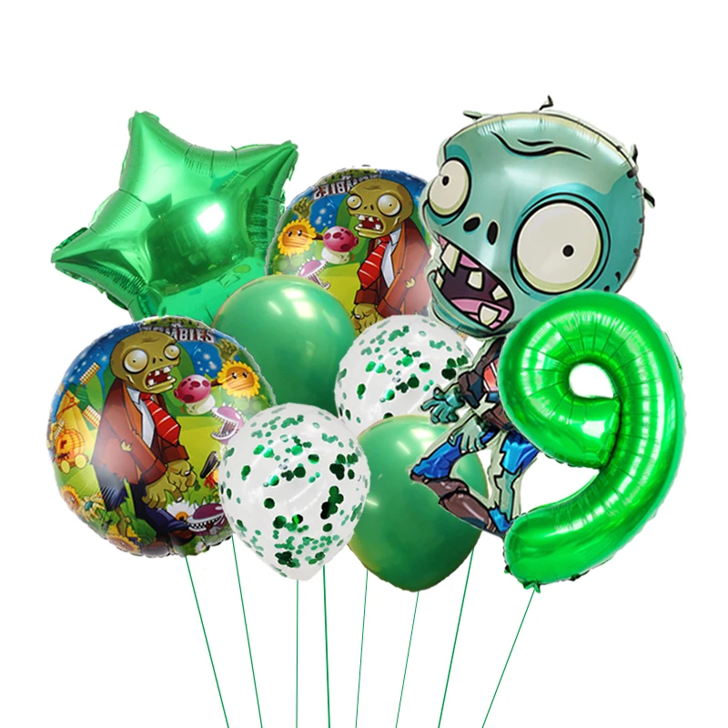 Plants Vs Zombies Luftballons Pvz Cartoon Spiel Kinder Geburtstag Party Dekoration Aluminium Film Ballon Baby Dusche Event Dekor Set – Detail 13