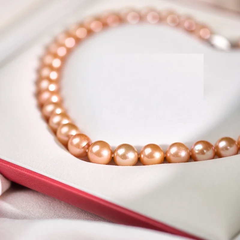 

Женское ожерелье из серебра 925 пробы, с натуральным жемчугом 11-12 мм