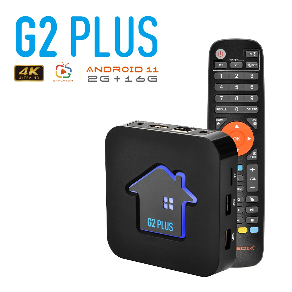 G2 Plus Gtmedia Android 11.0 Tv Box Amlogic S905W2 2G16G 2.4G Wifi 4K H.265 Gtplayer Set Top Box G2Plus