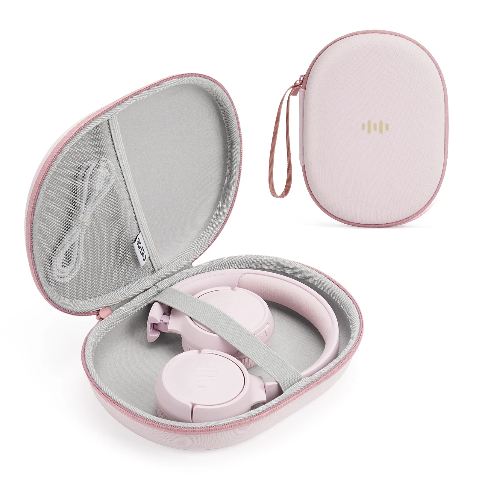 Semi-Foldable Headphones Hard Case for Sony WH-1000XM4, Soundcore Q30, Bose QC Ultra, Shockproof EVA Shell Travel Storage Bag