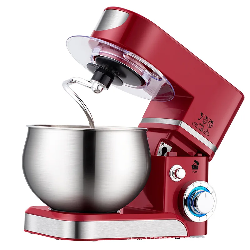 Home Small Chef Machine Automatic Multi-specification Mixer 6L Desktop Electric Egg Beater and Flour Mixer