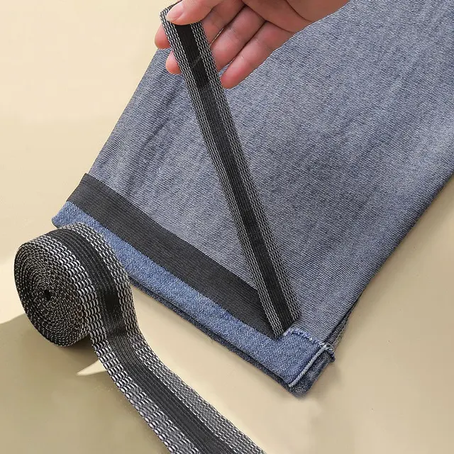 DIY Sewing Fabric Self-Adhesive Pants Paste Iron on Pants Edge Shorten Repair Pants for Jean Clothing and Jean Pants Apparel 1