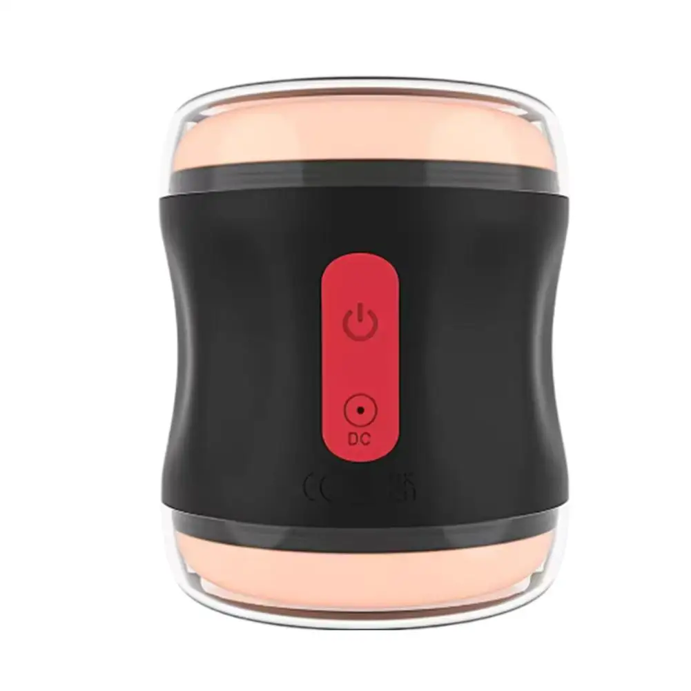 Open-ended Automatic Male Masturbator Vibration Men Training Masturbation Simulation Blowjob Machine Adult Goods Soft Sex Toy