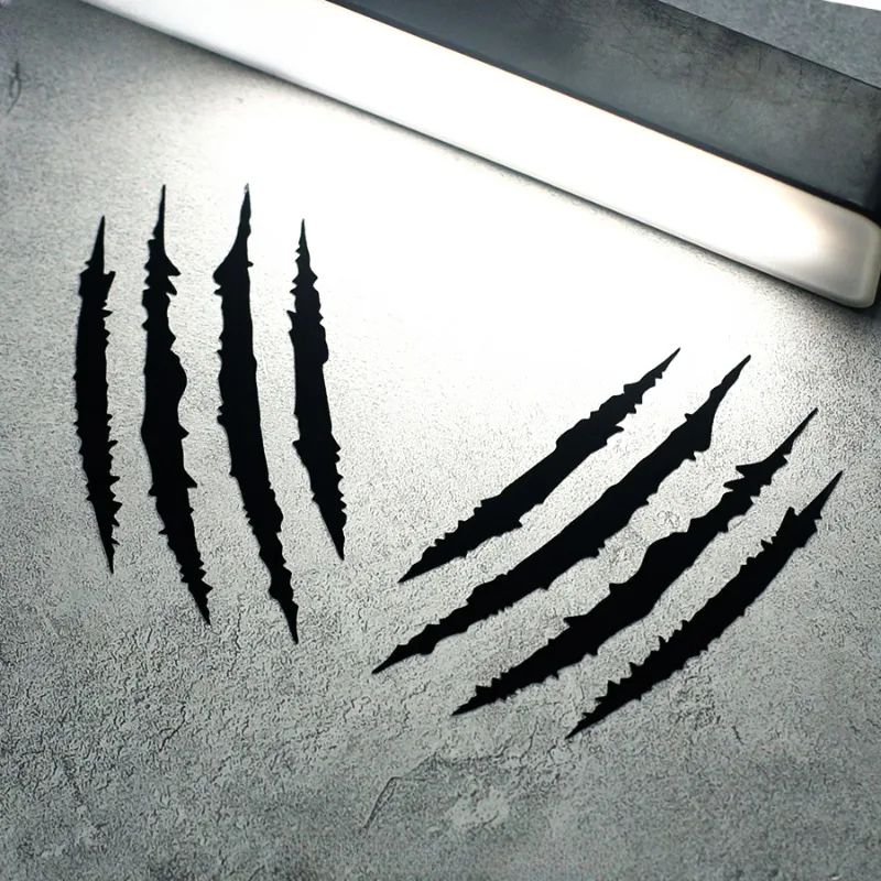 2Pcs Monster Claw Scratch Helmet Decoration Adesivi Per Il Corpo Del Motociclo Per Kawasaki Ninja H2R Z125 Z250 Z300 Z400 Z650 Z800 Z1000