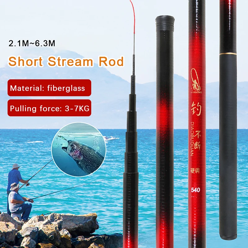New-Telescopic-64cm-Streamer-Rods-2-1M-Short-Section-Threaded ...