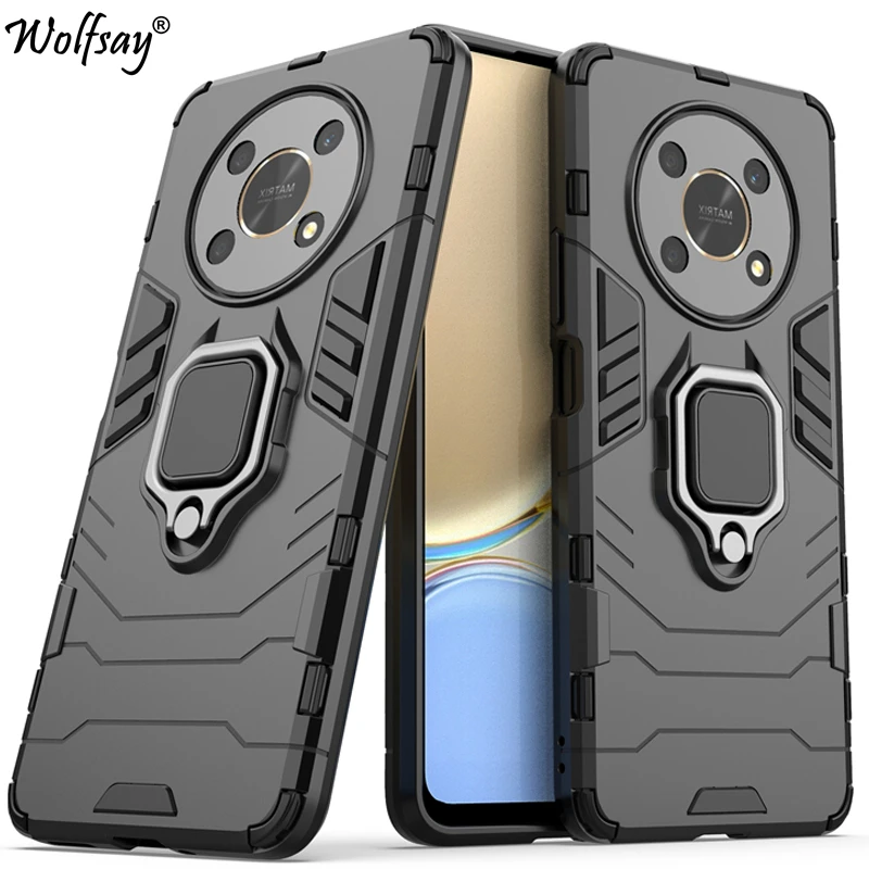 Armor Anti-Knock Magnetic Suction Stand Bumper Full Back Cover Case