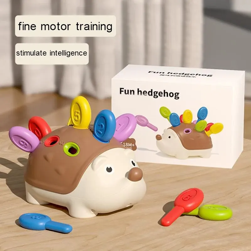 Educational Toys Montessori Fine Motor Toys For Toddlers 1-3 Hedgehog Learning Counting & Sorting Development Sensory Gifts