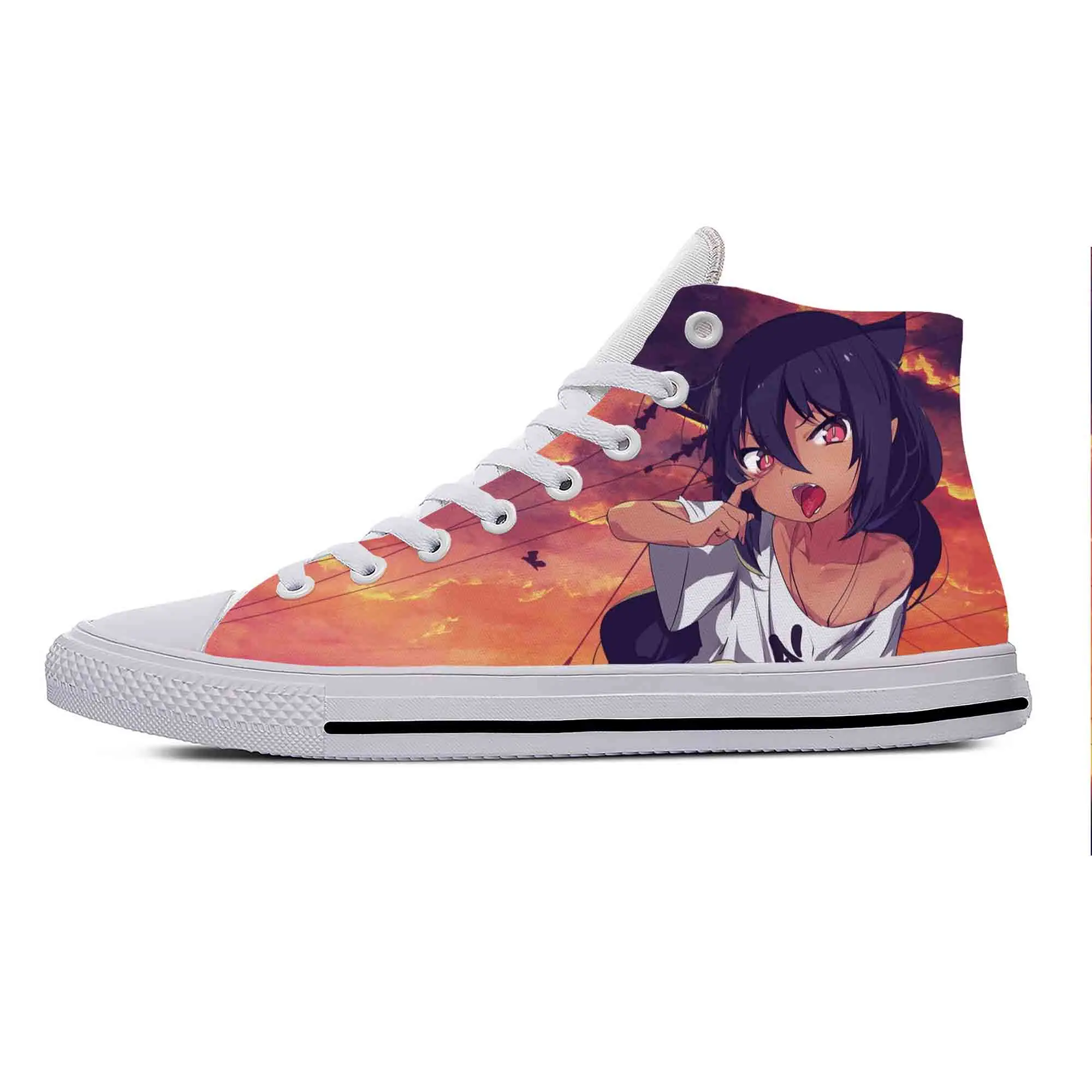 

Anime Cartoon The Great Jahy Will Not Be Defeated Casual Shoes Breathable Men Women Sneakers High Top Lightweight Board Shoes