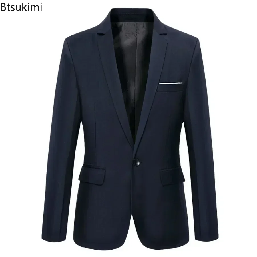 Nouveaux hommes mince élégant Blazer costume vestes bureau d'affaires formel