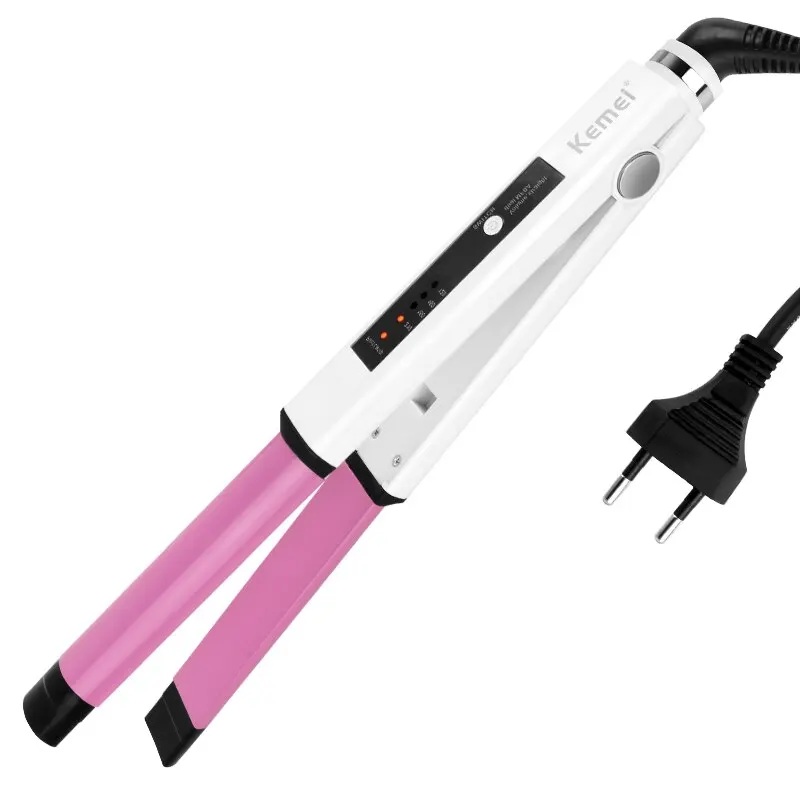 KEMEI Hair Ceramique Flat Iron Hair Straightener Fast Heating Ceramic Flat Iron.