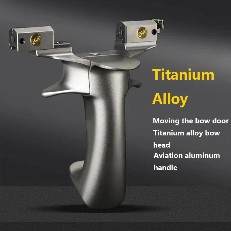 

TC21 Titanium Alloy Slingsshots High-precision Strapless Mobile Slingshot Door Outdoor Hunting Competition Hunting Acessories