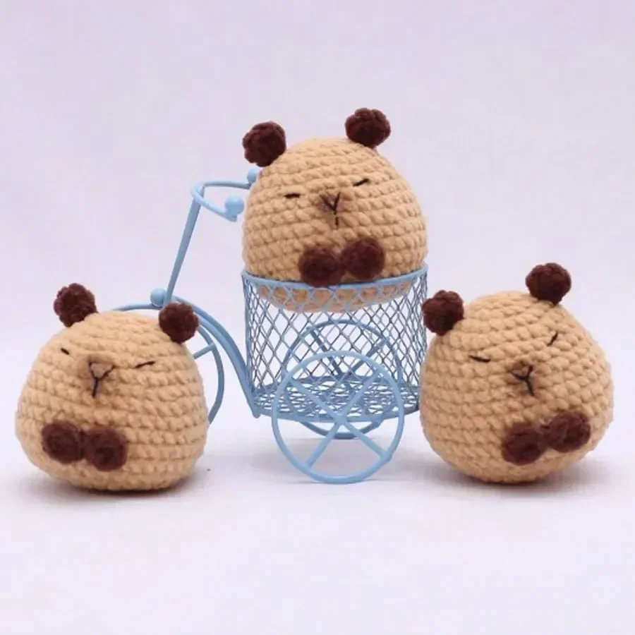 1-5 Stück niedliche, lustige, handgefertigte Kapibala-Puppe, Mini-Capybara-Plüschtier, ein einzigartiges Geschenk für Freunde oder für Geburtstagsfeiern_voghion.com
