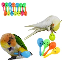 3pcs Bird Toys Parrot Rattle Bell Sand Hammer Maracas Bird Bite Wisdom Interactive Training Toy Pet Bird Toys Color Random 1