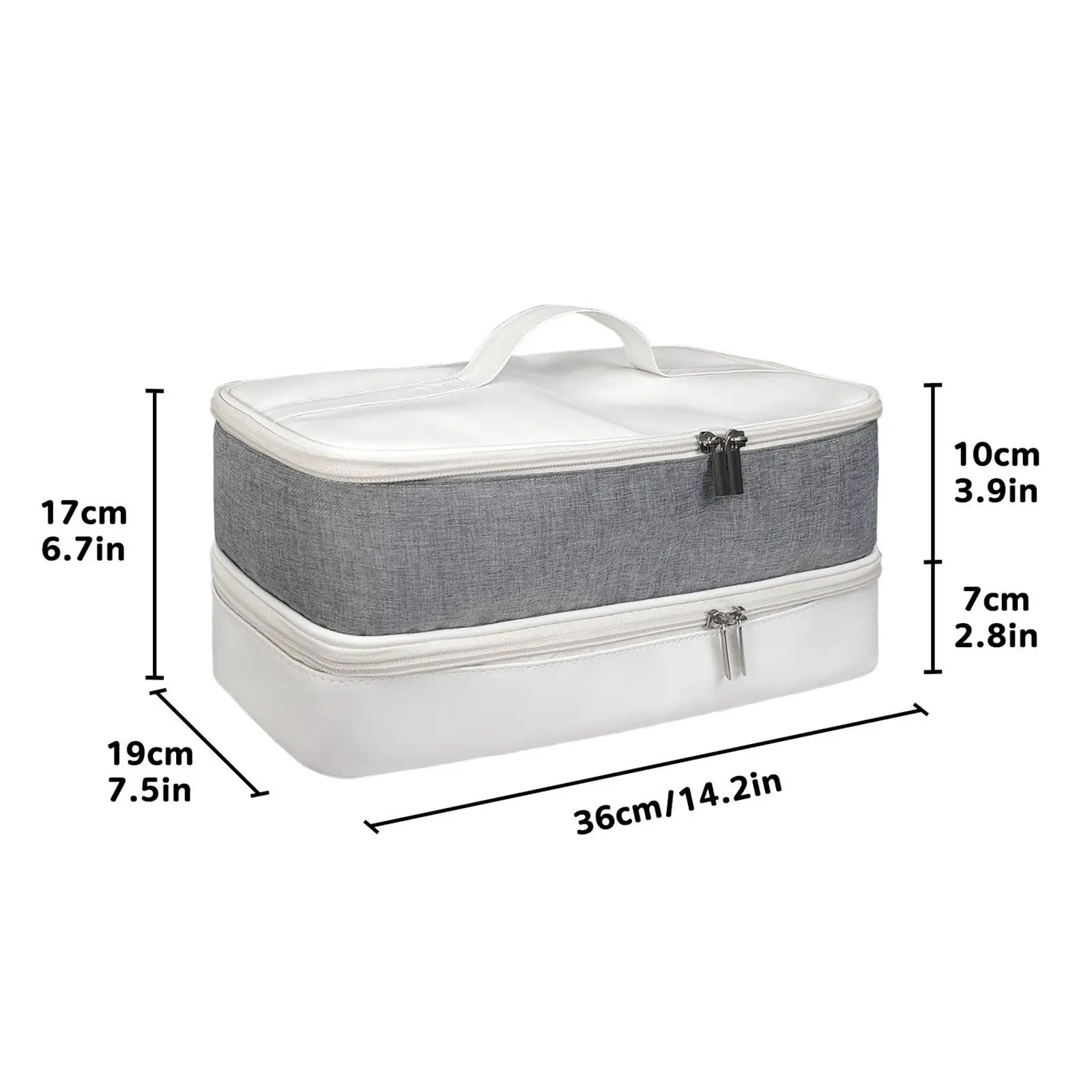 

Double Layer Carrying Case Carrying Pouch Multipurpose Shockproof Compartments Hair Dryer Storage Bag Hair Tools Travel Bag