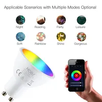 MOES GU10 WiFi Smart LED Bulbs RGBW C+W White Dimmable Lamps Tuya APP Remote Control Light Bulbs Work with Alexa/Google - Image 5