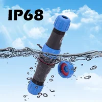 5 Sets SP17 Waterproof Connector IP68 Aviation Plug Male Female Socket Set Docking Electric Panel Install 2/3/4/5/7/9 Pin 5
