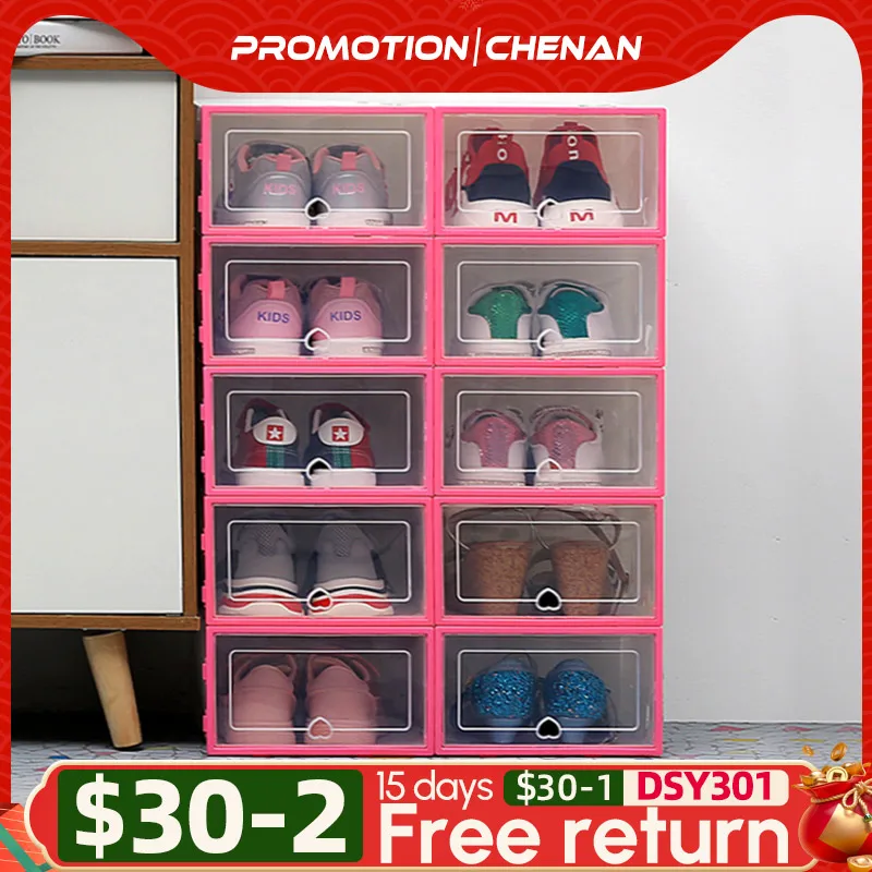 Verenigde Staten van Amerika Oranje Gaan 6Pcs Transparante Schoenendoos Schoenen Organisatoren Plastic Verdikte  Opvouwbare Stofdicht Opbergdoos Stapelbaar Gecombineerd Schoenenkast  Koop|Opruimdozen & Afvalbak| - AliExpress