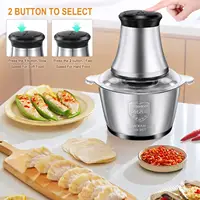 Electric Meat Grinder Stainless Steel Chopper Kitchen Utensils Vegetable Grinder Slicer Household Blender Food Processor 1