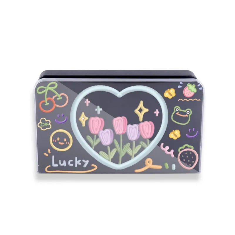 Nintendo Switch와 호환되는 1pc 꽃무늬 케이스