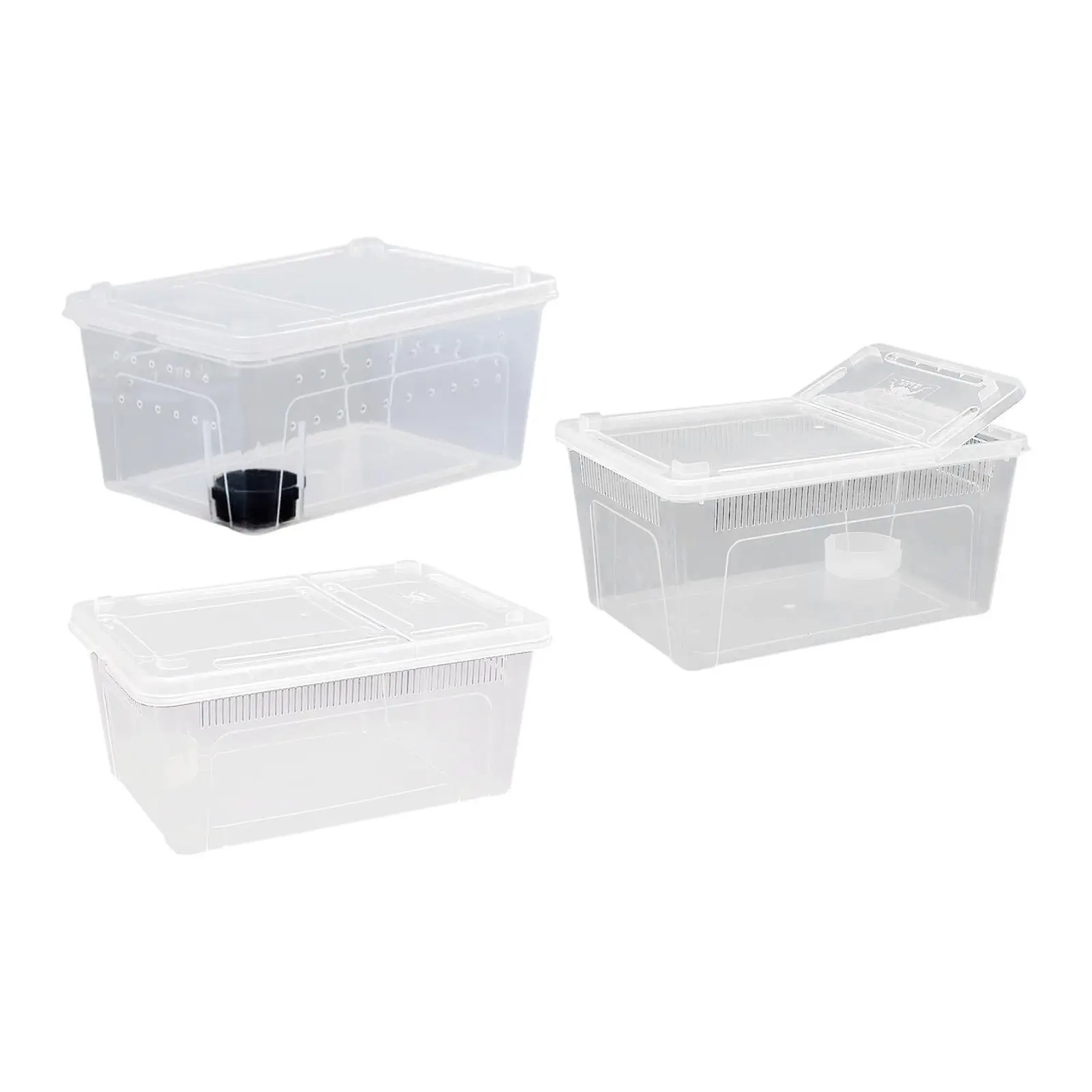 Reptile Feeding Box Hatching Container Cage Transparent House Breeding Box for Frog Turtle Bearded Dragon Scorpion Snake Reptile Feeding Box Hatching Container Cage Transparent House Breeding Box for Frog Turtle Bearded Dragon Scorpion Snake