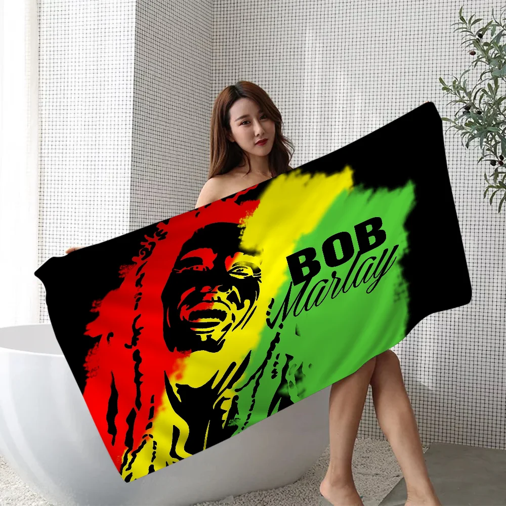 Bob-Marley-Quotes Rasta Reggae Towel Microfiber Beach Towel Absorbent Quick dry Soft Yoga Swimming Resort Mountain Climbing