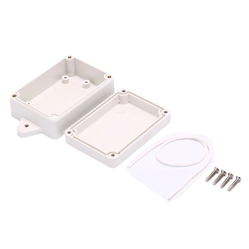 

Clear Transparent/ White Waterproof Plastic Electronic Instrument Project Cover Box Enclosure Case 85x58x33mm