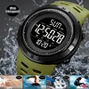 Skmei Dual Time Zone Mens Military Sports Watch 12/24 Hour Format Fashion TPU Band Big Size Dial Led Swimming Digital Wristwatch 5
