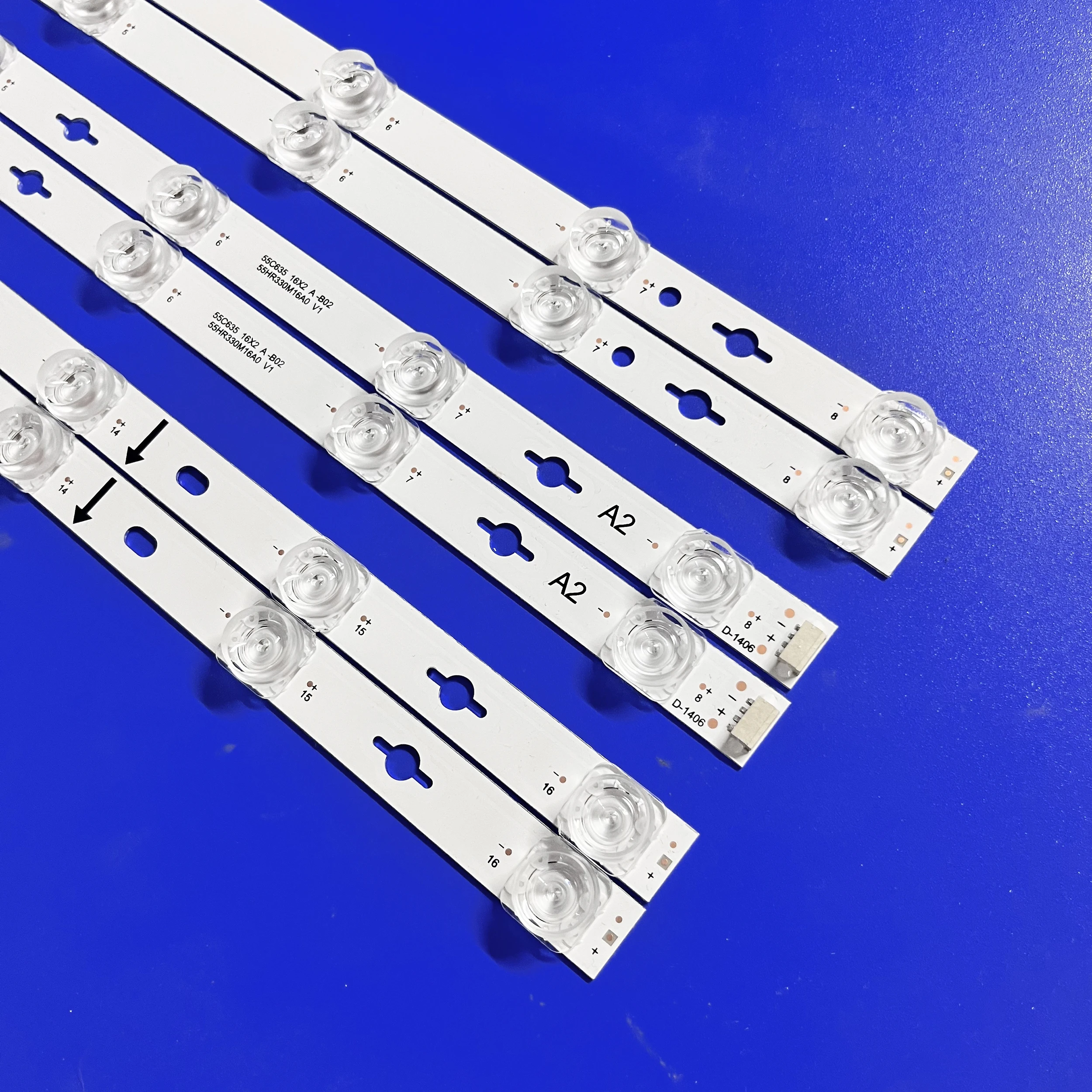 LED Backlight Strips For TCL 55C635 55C735 55S365C 55RC630K 55T8E 55C639 Bar 55HR330M16A0/B0 V1 Kits Bands For Iffalcon iFF55Q72
