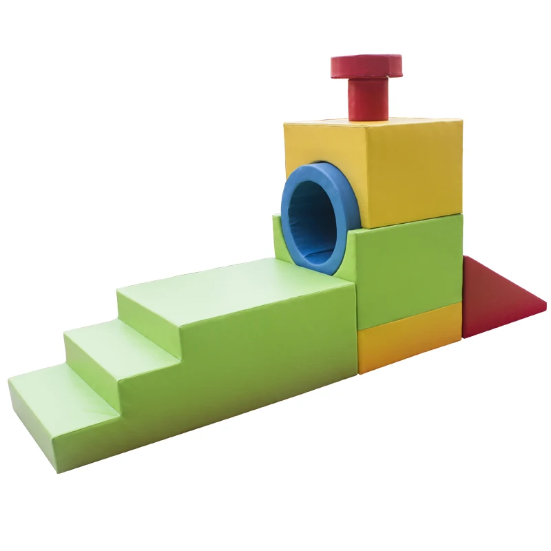 

YLWCNN Kids Soft Train Tunnel Toys Foam Bases Baby Soft Play Materials Customized Outdoor/Indoor Amusement Sponge Play Equipment
