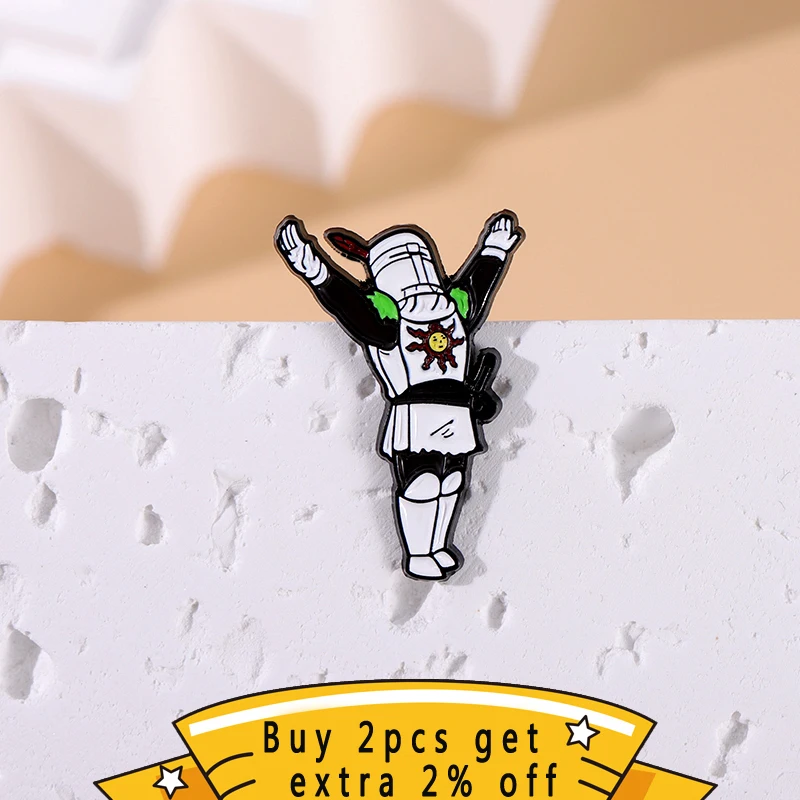 Lob der Sonne Brosche benutzer definierte Spiel Emaille Pin Abzeichen Schmuck Geschenk Frauen Männer Großhandel Rucksack Dekoration für Fans Freund – Detail 2
