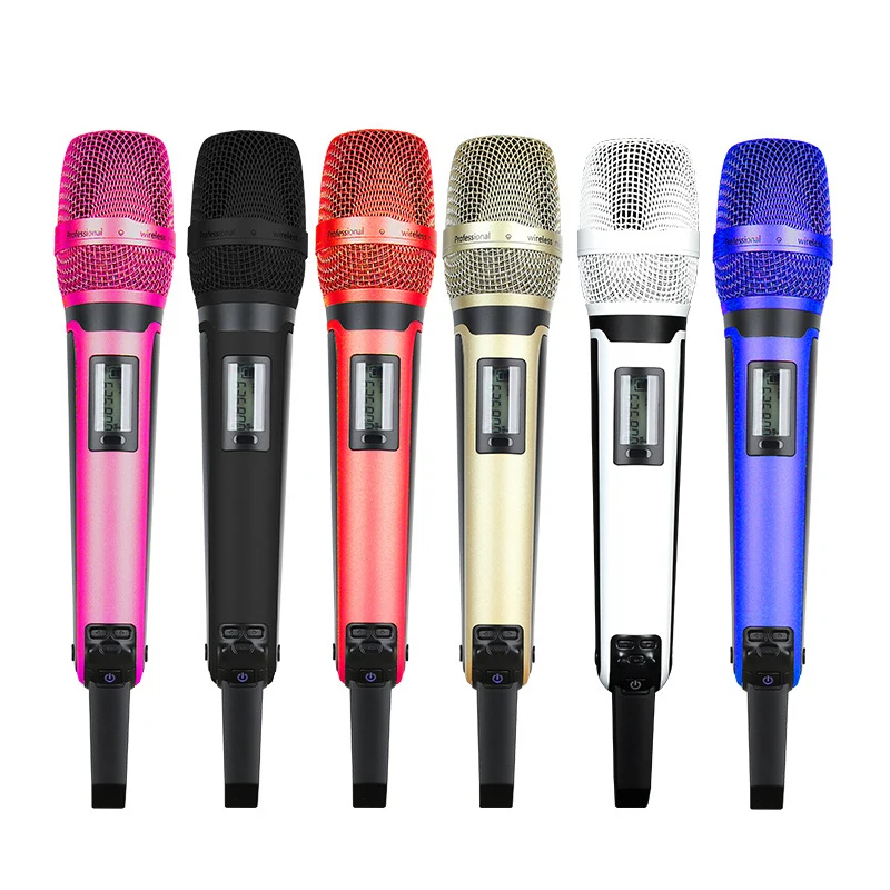 SKM9000 Wireless Microphone Professional UHF Frequency Adjustable Metal Sheel For Paryt Show Teaching Wedding