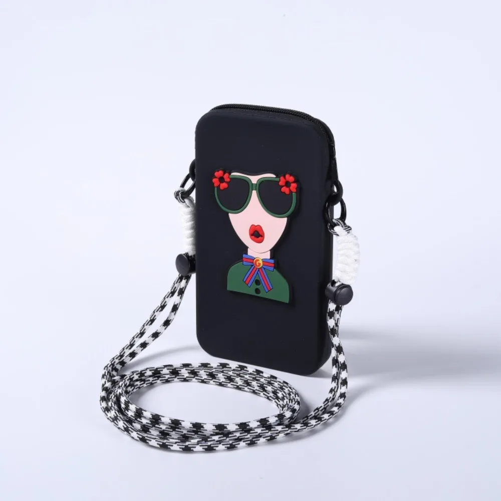 Chic Silicone Waterproof Crossbody Phone Bag with Large Capacity