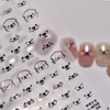 1pcs Cute Otter Expression Transparent Jelly Nail Art Stickers Lovely Kawaii Otter Nail Design Decorative Decal DIY Accessories 2
