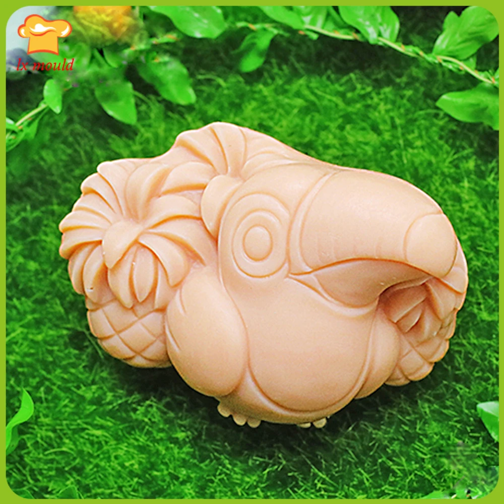 

Toucan Handmade Soap Mould Candle Food Grade Silicone Mold Tropical Rainforest Animal