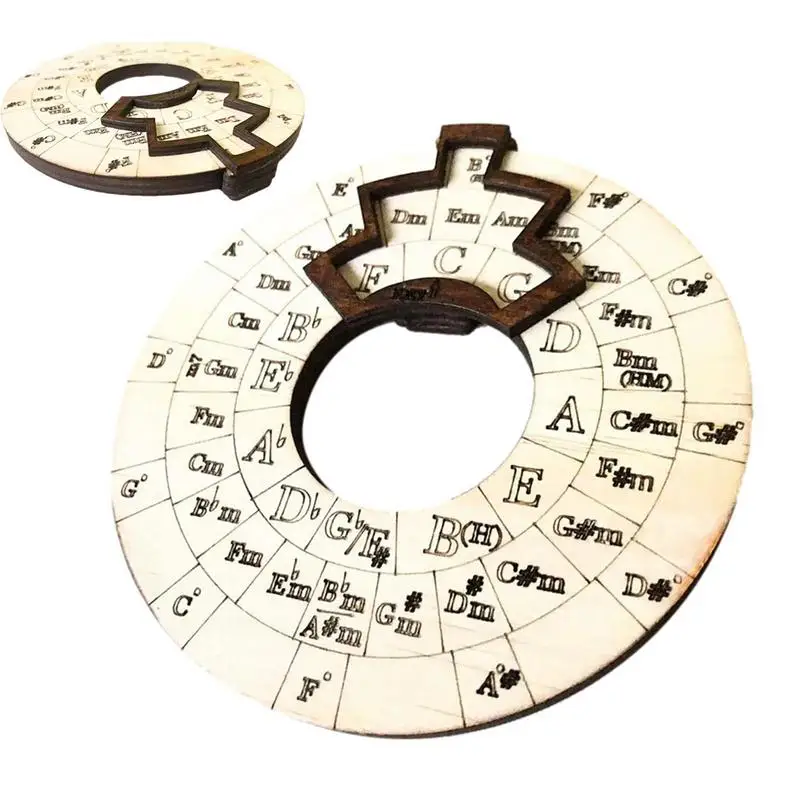 

Инструменты для создания музыкальных аккордов Circle Of Fifths Wheel, расширить возможности воспроизведения песен и изучения музыки, должен иметь инструмент для