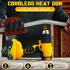 Cordless Hot Air Gun Compatible with Dewalt 20V Battery, 550°C Handheld Heat Gun with 3 Nozzles for DIY Crafts 3