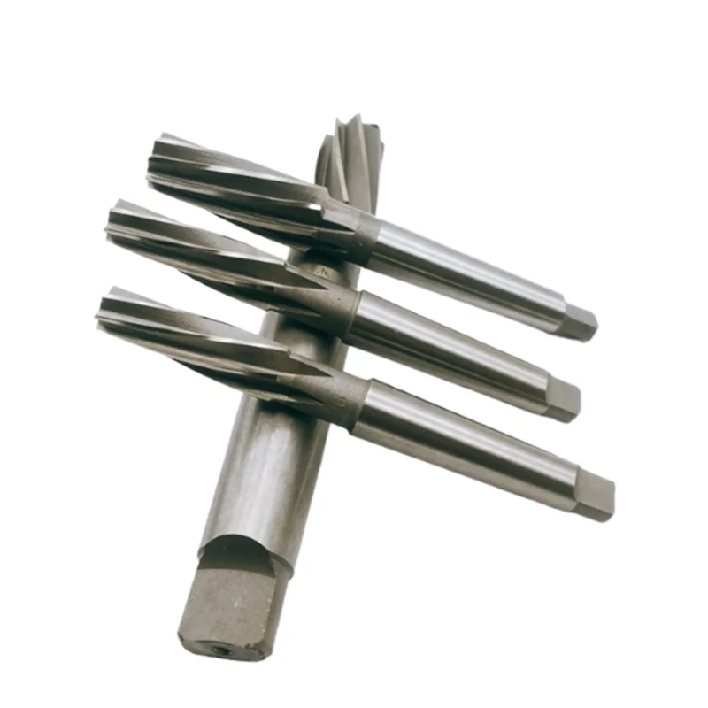 1: 10 spiral groove taper machine reamer HSS taper shank reamer 8-46mm, used for cutting and grinding holes in machine tools 6