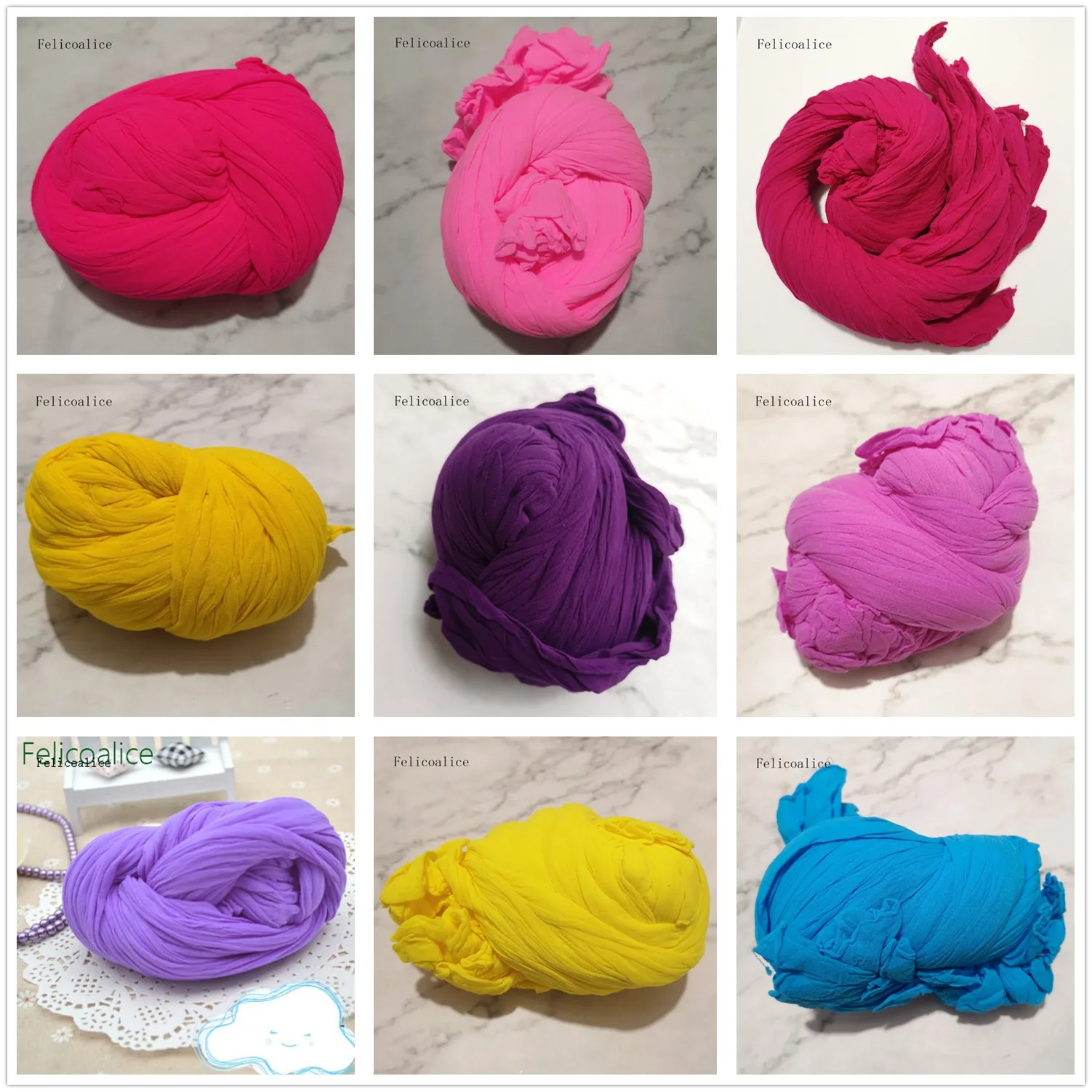 Set of 5 Purple Nylon Stockings for Handmade Flower Craft and Home Wedding Decoration